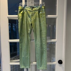 Marc Cain Metallic Pants - Gold/Turquoise Sz 3N (6/8)